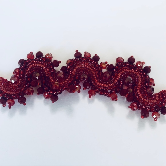 BOHO HANDMADE RED BEADED BRACELET - Picture 13 of 13